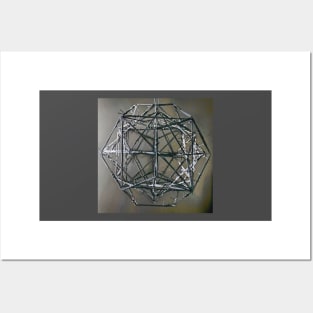 Gmtrx Seni Lawal Geometron Nested Platonic solids Posters and Art